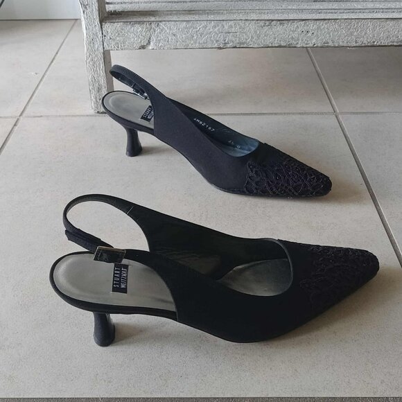 Stuart Weitzman Embellished Slingback Heels - Picture 4 of 10